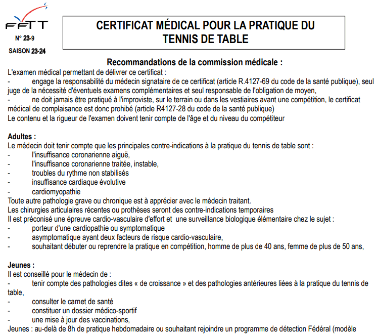 CertificatMedical